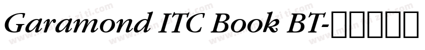 Garamond ITC Book BT字体转换